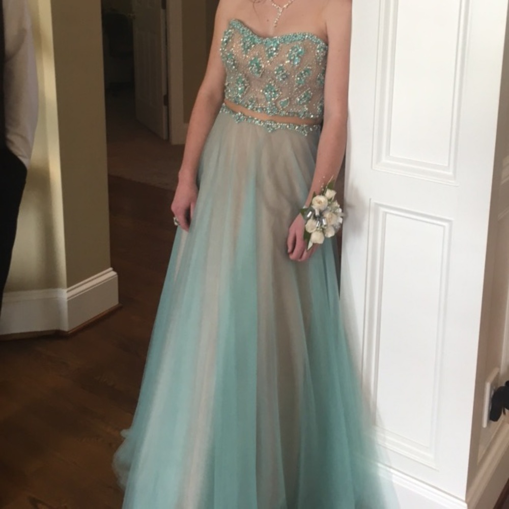 Strapless prom dress